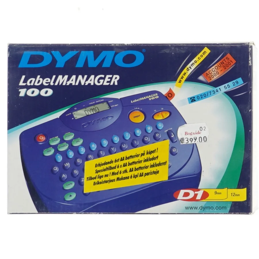 DYMO LabelManager 100 mærkeprinter fra DYMO (str. 17x12,5 cm)
