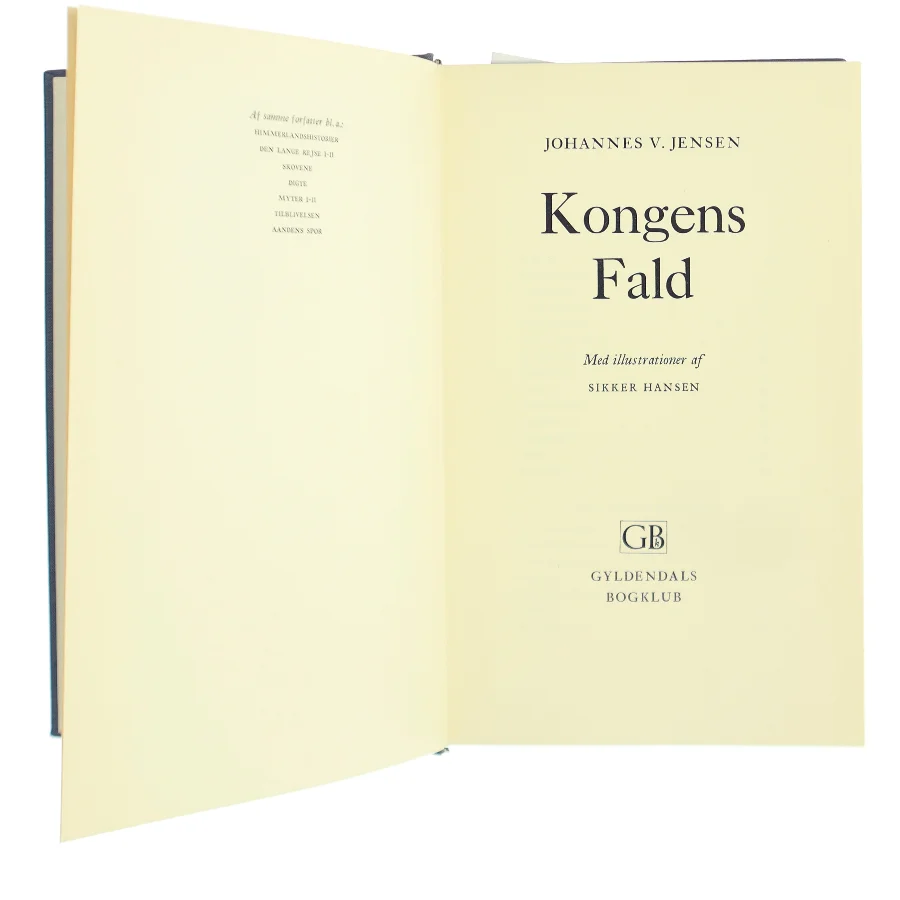 Kongens Fald af Johannes V. Jensen (Bog)