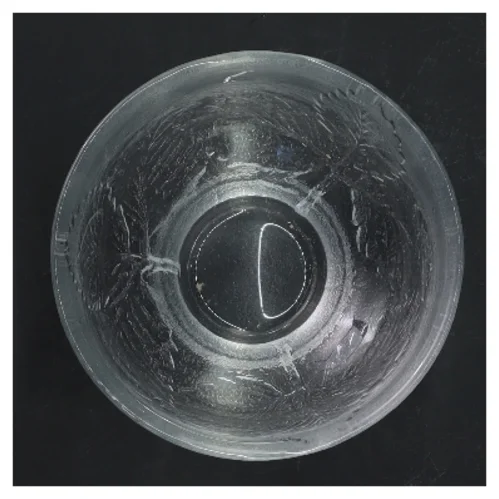 Glas skål (str. Ø 11,5 cm længde 8,5 cm)