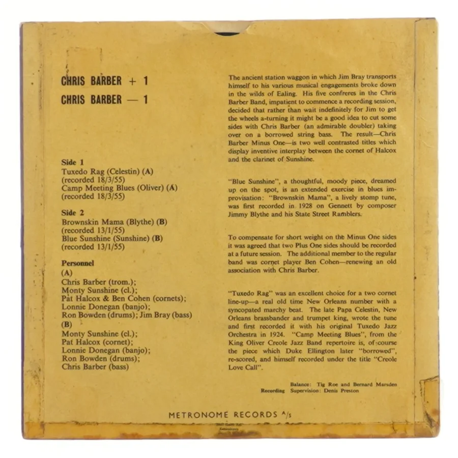 Chris Barber Jazz Band EP