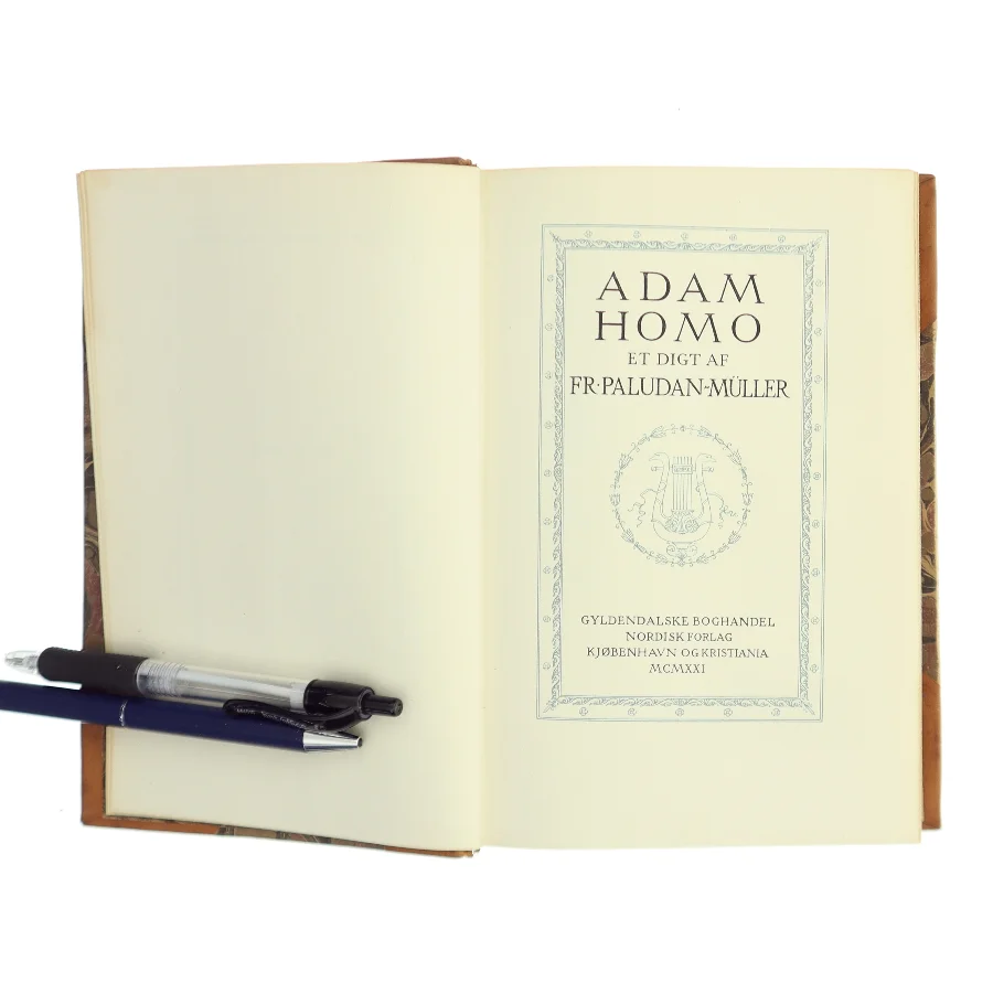 Adam Homo af Fr. Paludan-Müller (Bog)