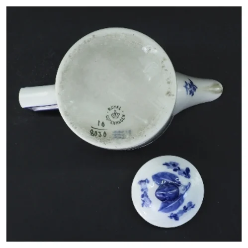 Porcelænskande med blå blomst motiv, Royal Copenhagen (str. 17 cm) fra Royal Copenhagen