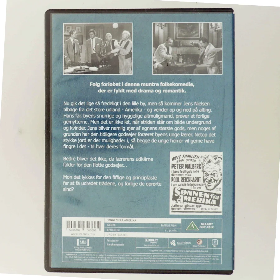 Sønnen fra Amerika med Peter Malberg (DVD)