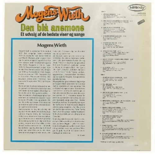 Den blå anemone LP fra Melody