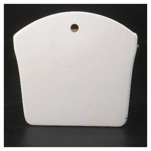 Keramik væghængt krukke med trælåg (str. 14,5x15 cm)