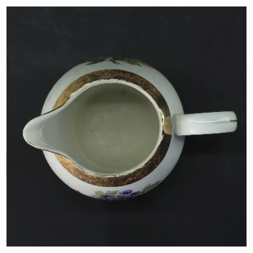 Porcelænskande med frugtmotiv (str. 12 cm)