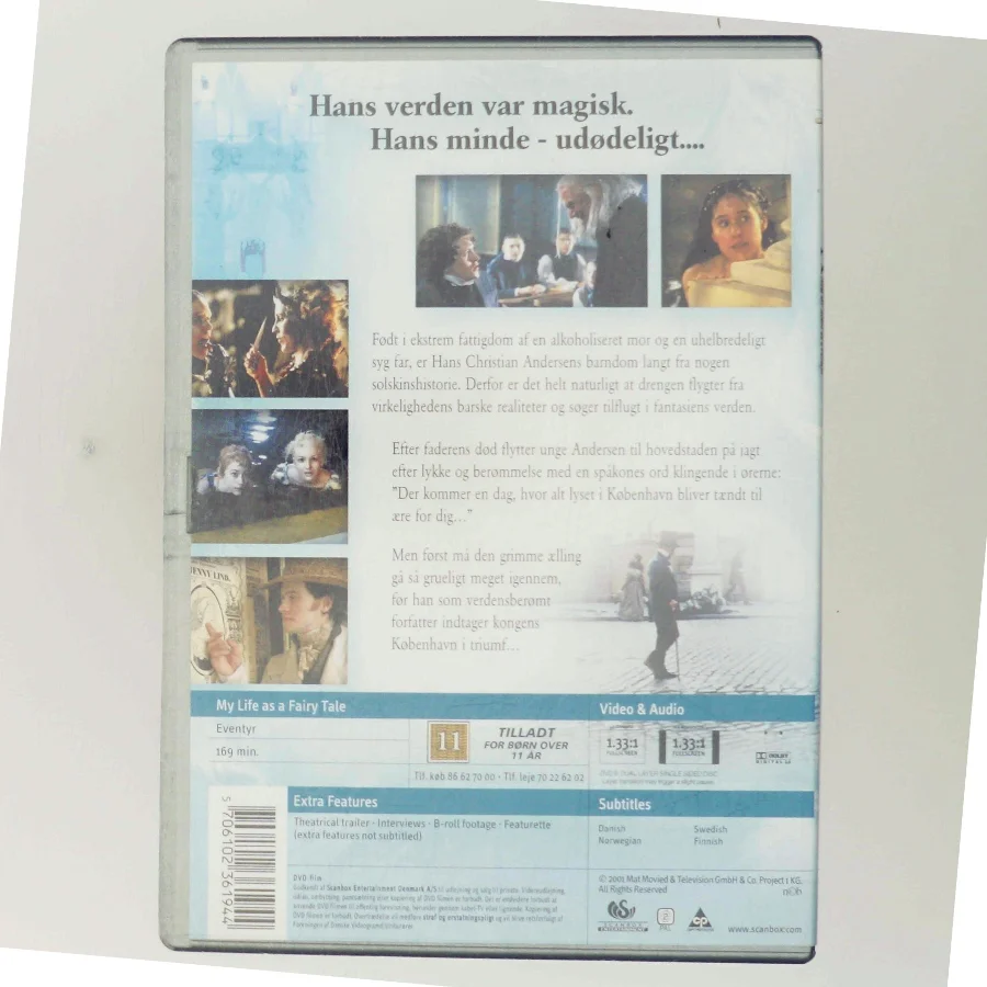 Hans Christian Andersen: Mit liv som et eventyr med James Fox (DVD)