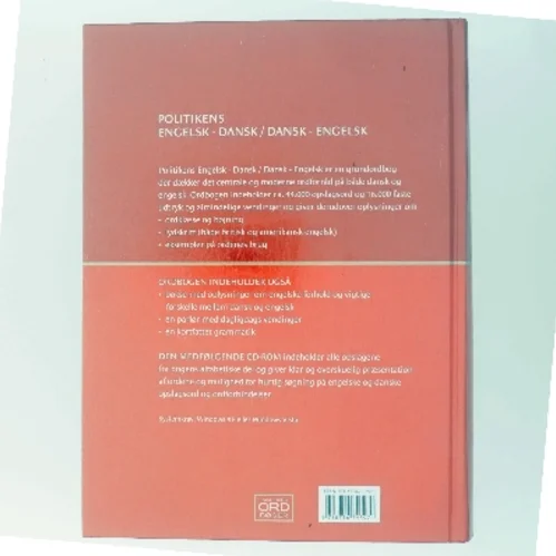Politikens engelskordbog : engelsk-dansk, dansk-engelsk (Bog)