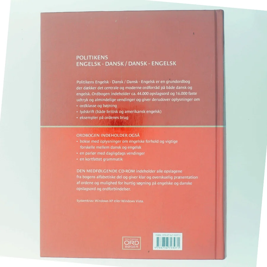 Politikens engelskordbog : engelsk-dansk, dansk-engelsk (Bog)