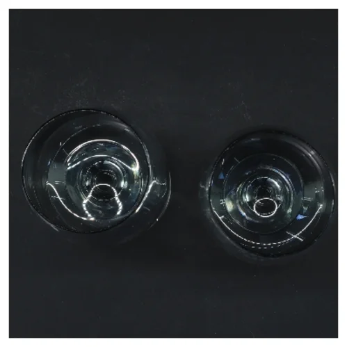 Store Krystal vinglas fra Irma (str. 2 stk Ø 6,5 cm længde 17 cm)