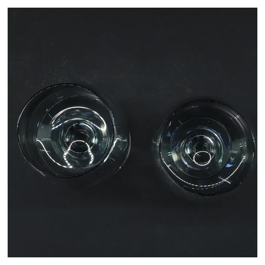 Store Krystal vinglas fra Irma (str. 2 stk Ø 6,5 cm længde 17 cm)