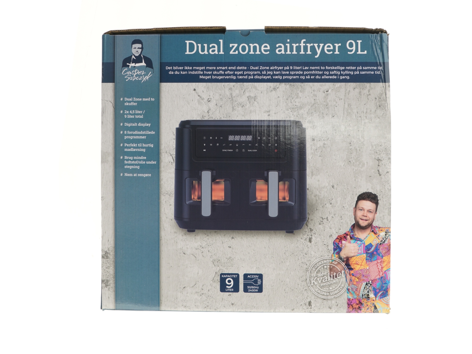 Dual zone airfryer fra Casper Sobczyk (str. 9 liter)