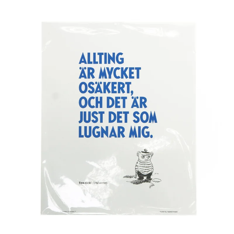 Plakat med citat af Too-ticki fra Putinki (str. 30x24 cm)