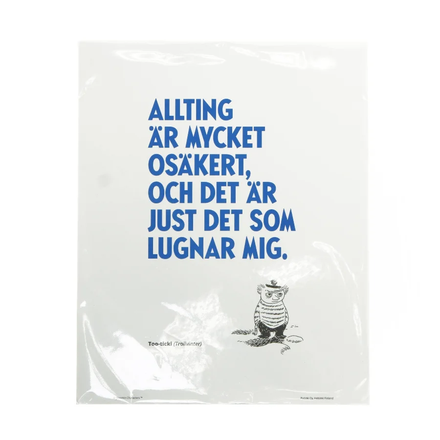 Plakat med citat af Too-ticki fra Putinki (str. 30x24 cm)