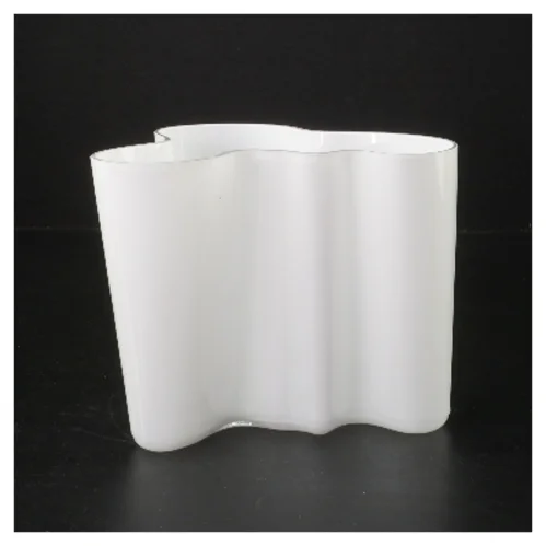 Alvar Aalto vase, opal (str. 15,5x12 cm) fra aalto