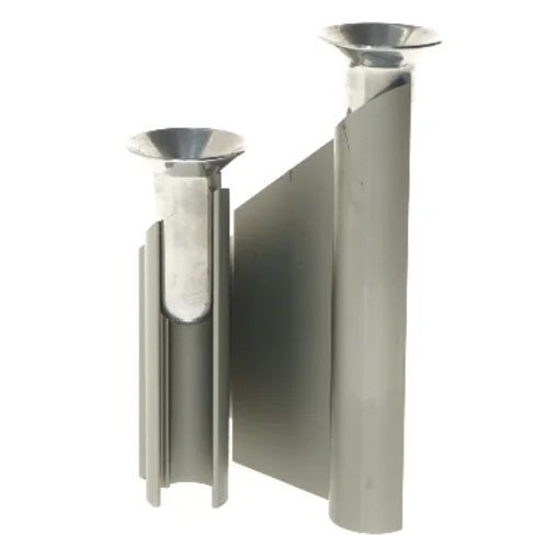 Duo lysestage Labyrinth (str. 20 cm) fra Georg Jensen