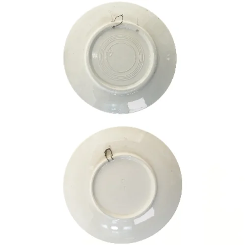 Vægdekoration tallerkener med landskabsmotiver (str. Ø 26 & 24,5 cm)