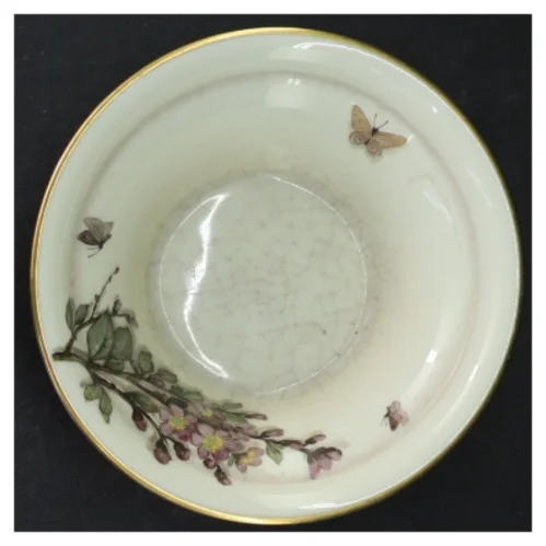 Keramikskål med blomstermotiv fra Royal Copenhagen