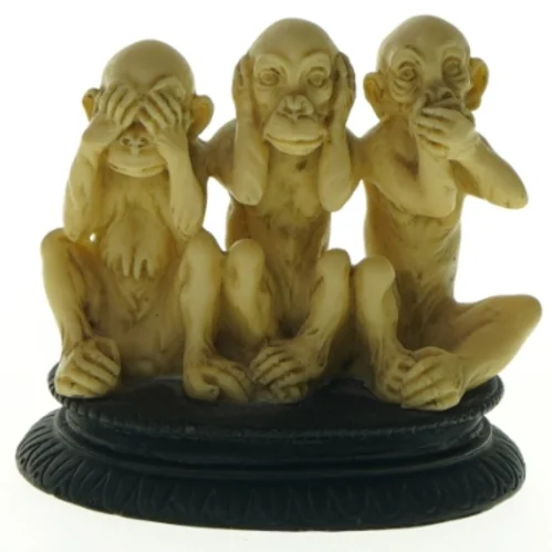 Tre vismænd figur (str. H. 11 cm)