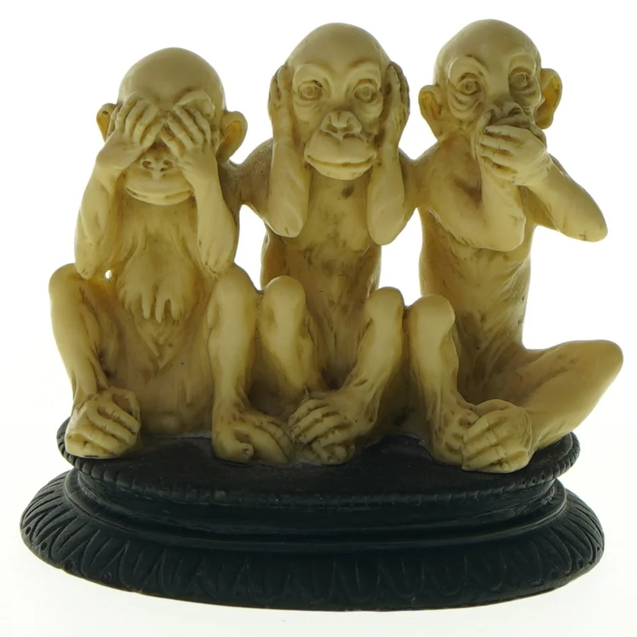 Tre vismænd figur (str. H. 11 cm)