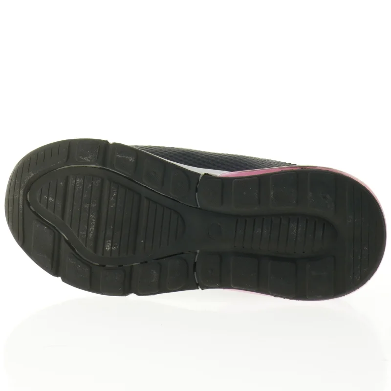 Sorte sneakers med lyserøde detaljer (str. 4)