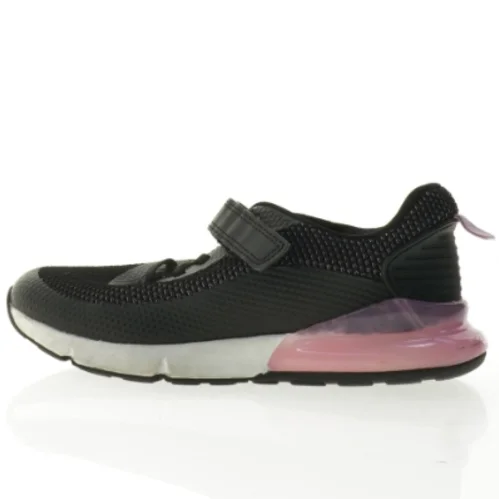 Sorte sneakers med lyserøde detaljer (str. 4)