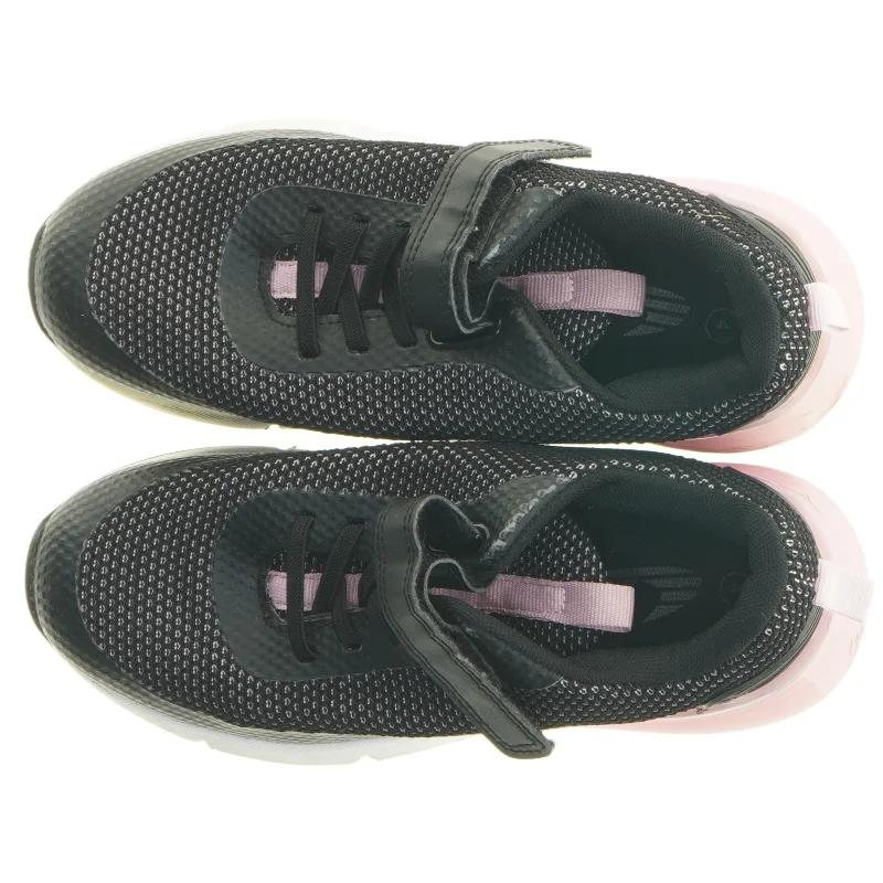 Sorte sneakers med lyserøde detaljer (str. 4)