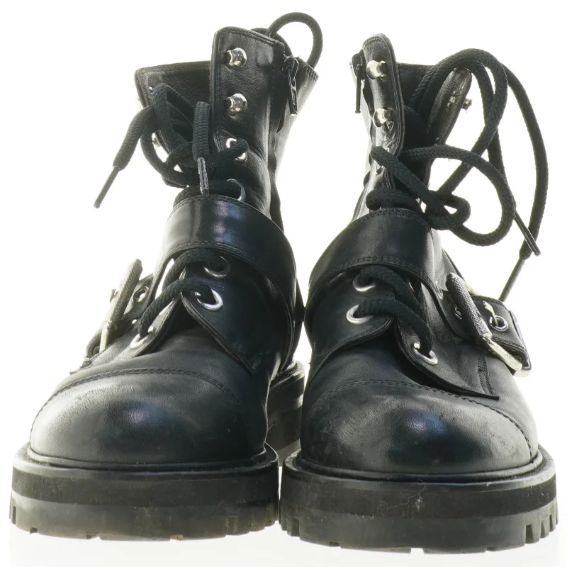 Sorte læderstøvler fra Billi Bi (str. 39)