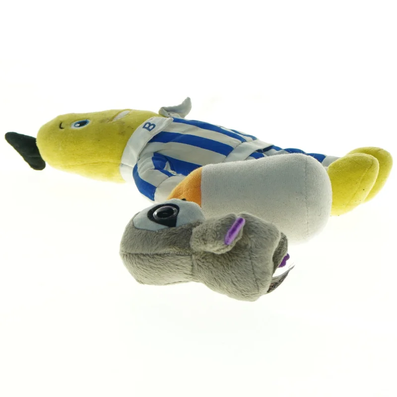 Bananer i Pyjamas, blød sutteflaske og lille dovendyr/abe (str. 24 x 11 cm til 8 x, 5 cm)