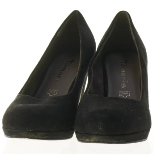 Sorte ruskindspumps fra Tamaris (str. 38)