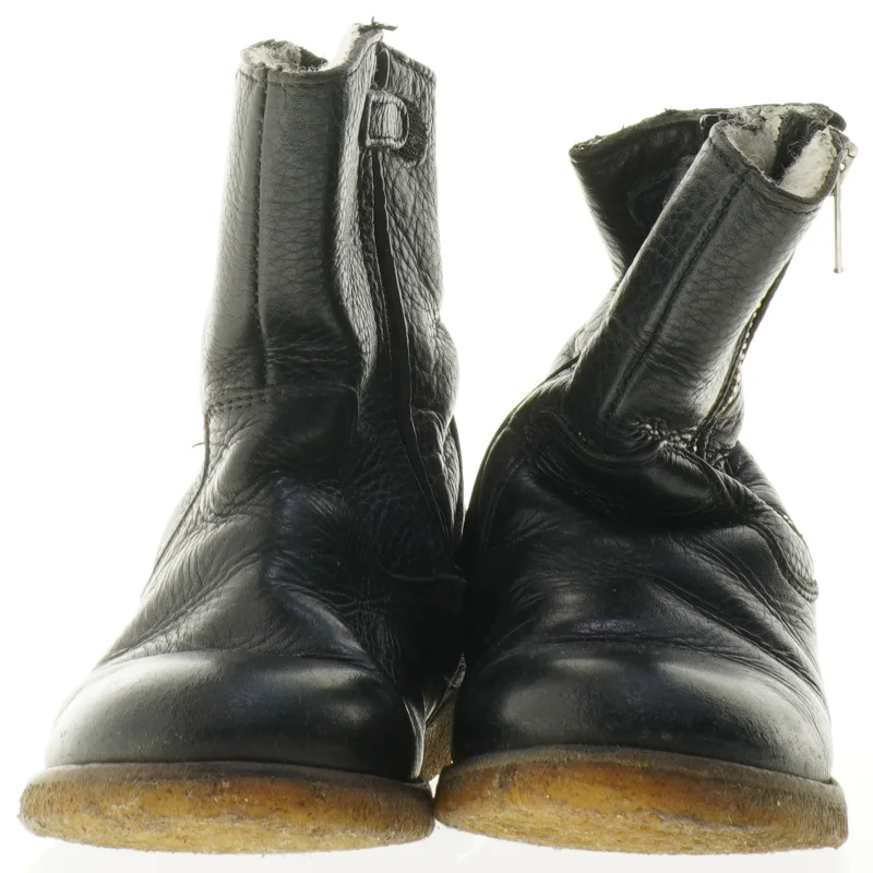 Sorte læderstøvler fra Rap (str. Udvendig sal 20 cm)