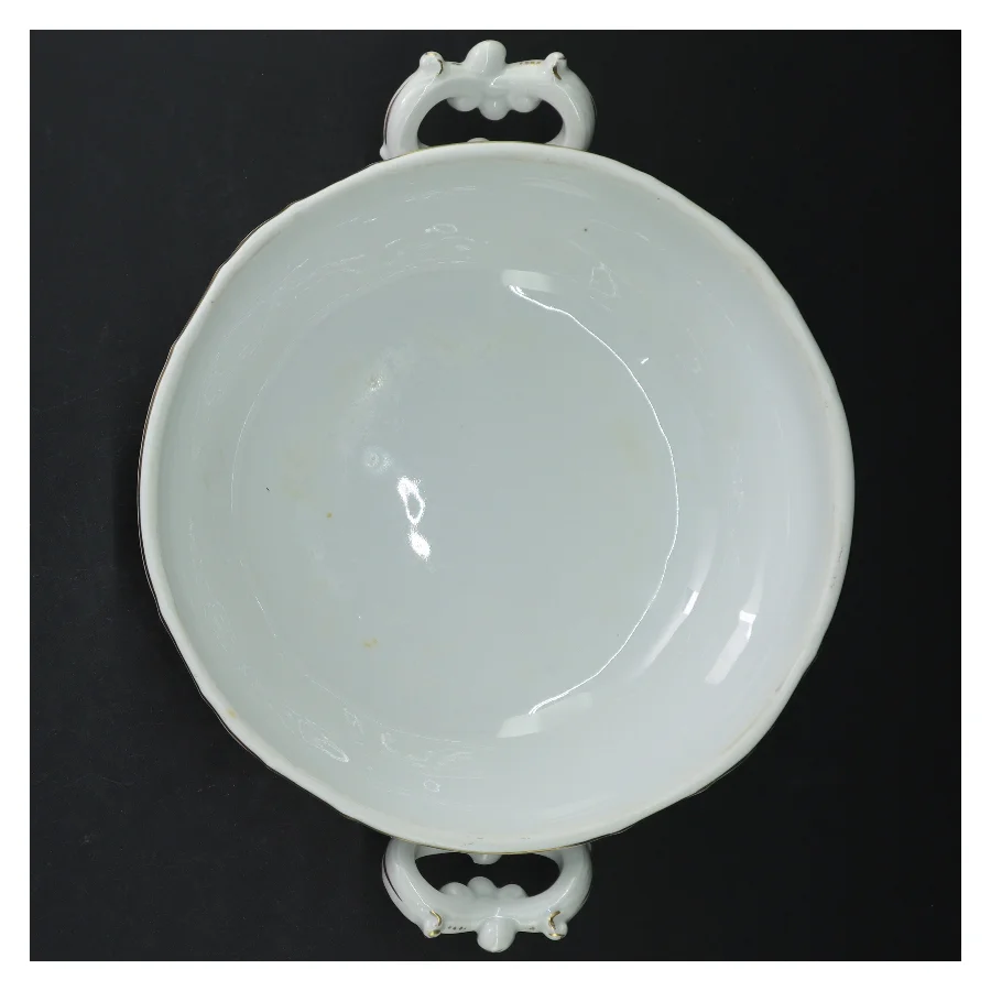 Porcelænssuppegryde med låg fra H&C (str. Ø 22,5 cm)