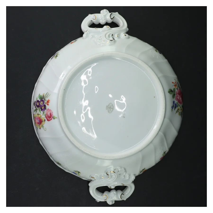 Porcelænssuppegryde med låg fra H&C (str. Ø 22,5 cm)