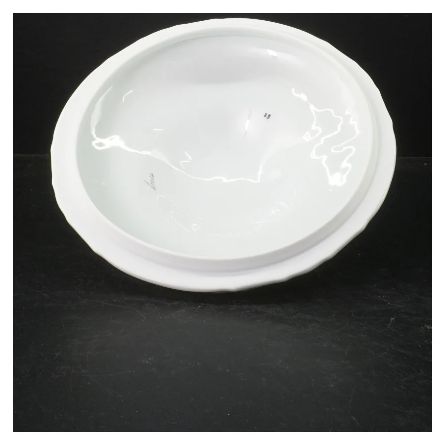 Porcelænssuppegryde med låg fra H&C (str. Ø 22,5 cm)