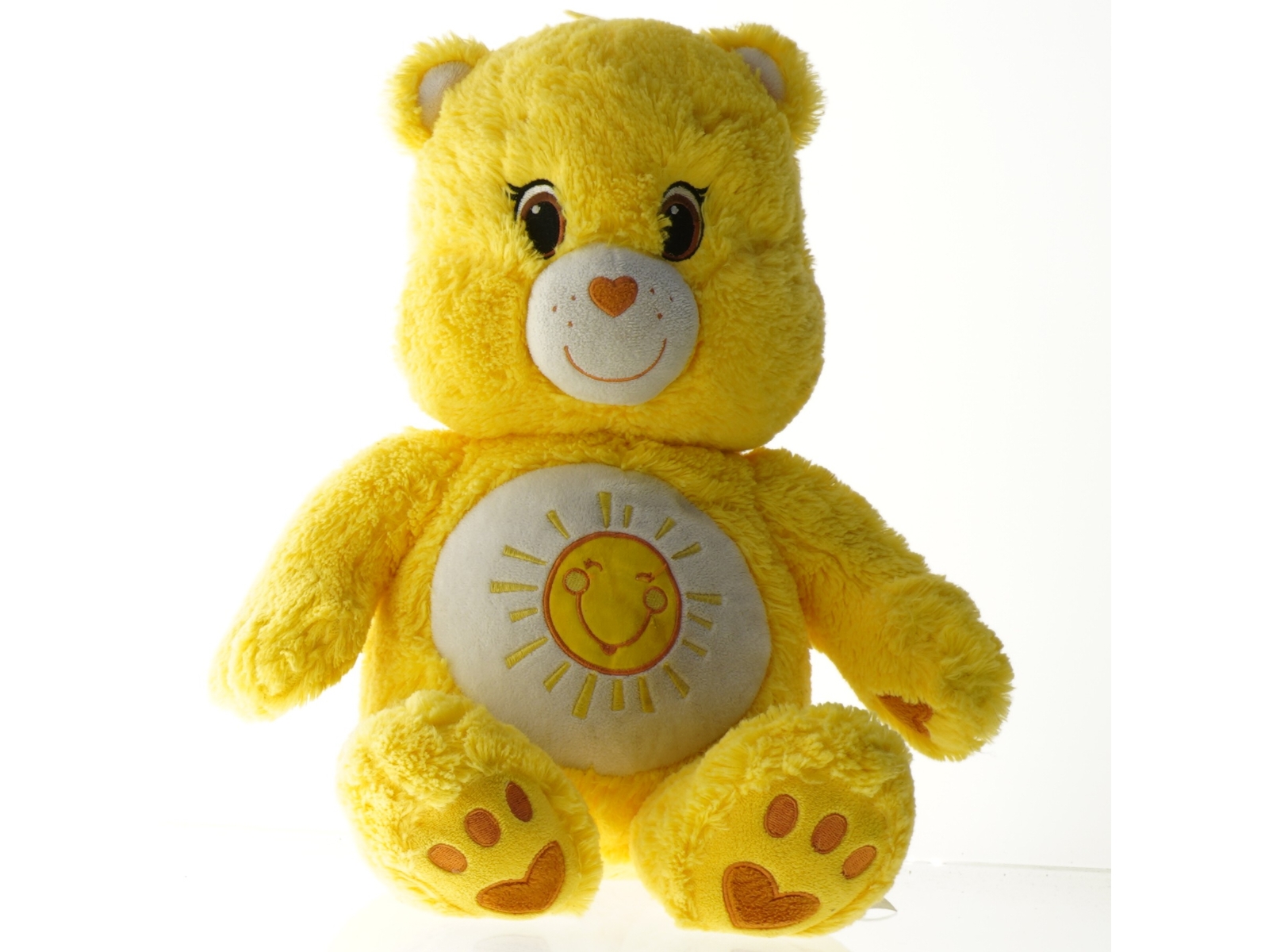 Carebears Gul plysbamse (str. 47 x 24 cm)