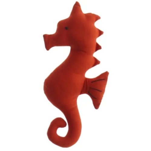 Rød stof søhest (str. 16 cm)