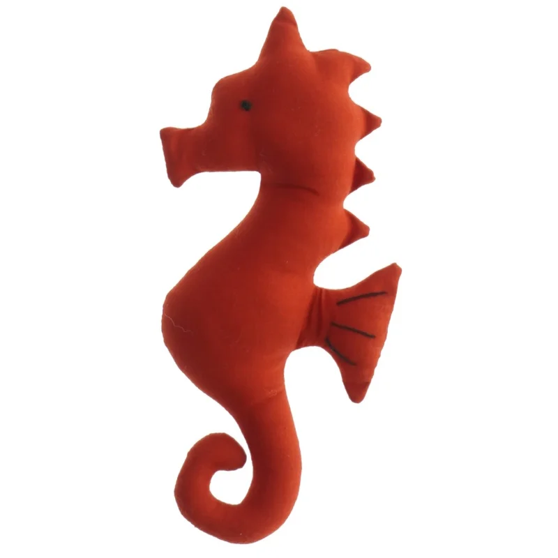 Rød stof søhest (str. 16 cm)