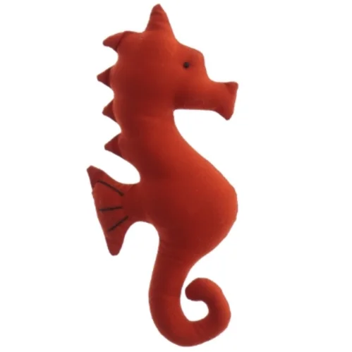 Rød stof søhest (str. 16 cm)