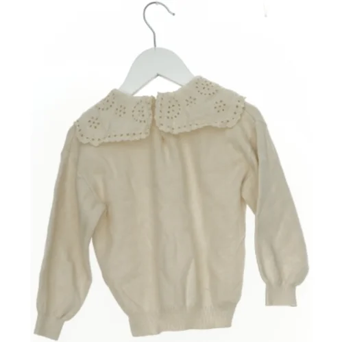 Strik Bluse fra Zara med blonde krave (str. 110 cm)