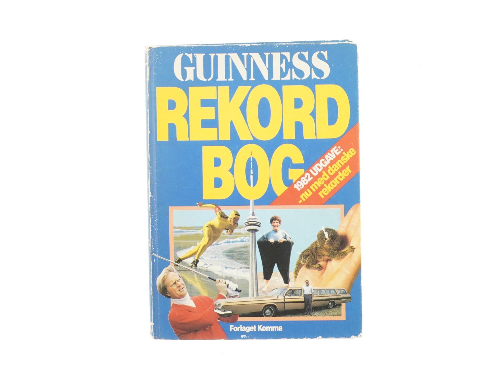 Guinness rekord bog, 1982 fra Forlaget Komma (str. 30 x 21 cm)