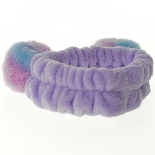 Hårbånd med pompom´er (str. 13 cm)