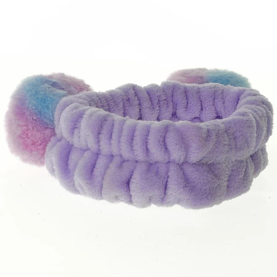 Hårbånd med pompom´er (str. 13 cm)