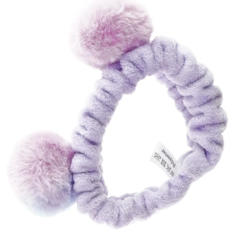 Hårbånd med pompom´er (str. 13 cm)