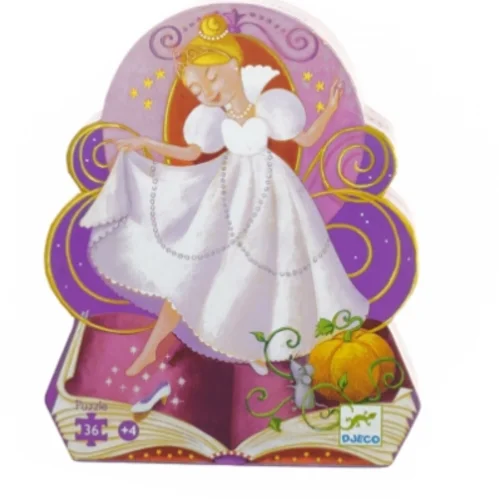Askepot Puslespil fra Djeco (str. 26 x 22 x 6 cm)