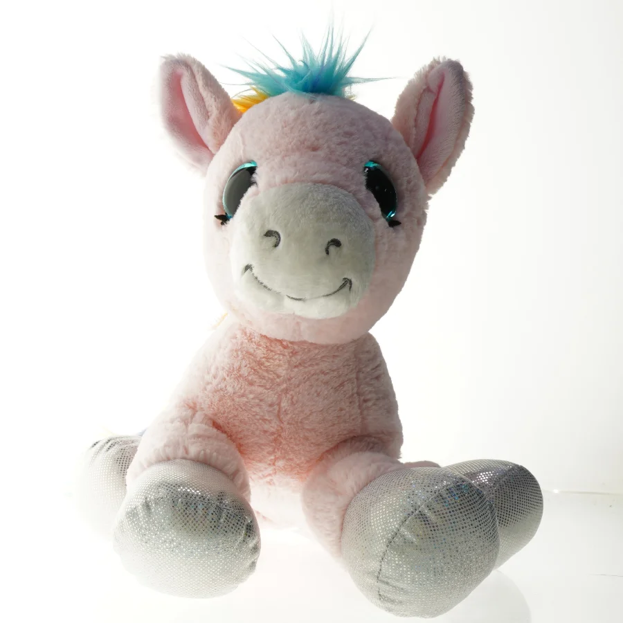 Enhjørning plysdyr (str. 38 x 38 cm)