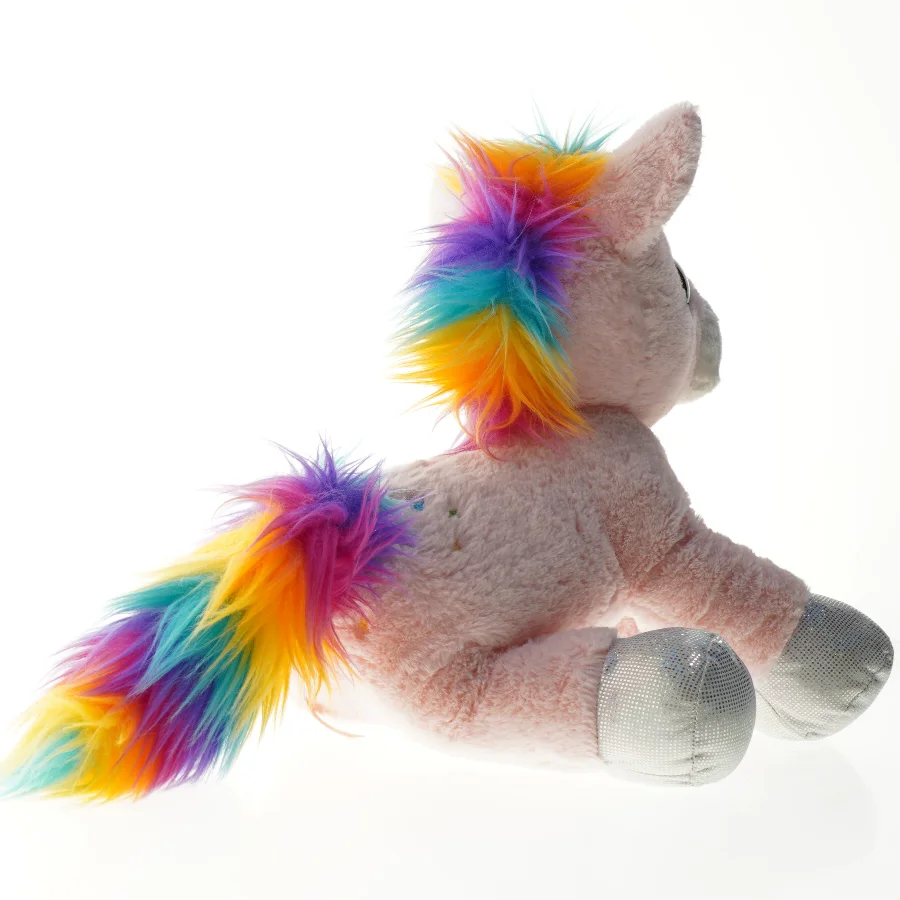 Enhjørning plysdyr (str. 38 x 38 cm)