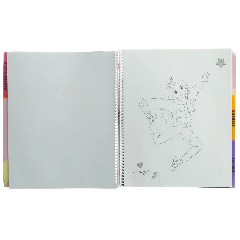 Topmodel helt ny Tegnemodel-bog med tilbehør fra Top Model