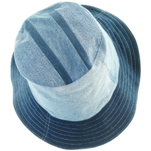 Blå denim bølle hat (str. Ø. 29 cm)