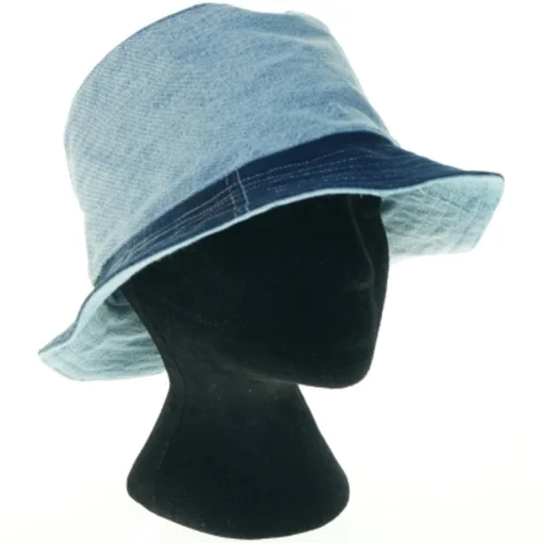 Blå denim bølle hat (str. Ø. 29 cm)