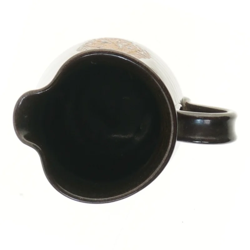 Keramikkande med håndtag fra Ravnild (str. Ø 10 cm længde 15 cm)